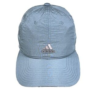 Adidas Hat Cap Womens Gray Strap Back Performance Running Rose Gold Logo